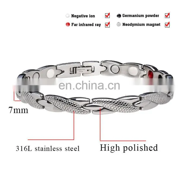 Positive Energy Balance Jewelry Blood Pressure Japanese Magnetic Bracelet photo-2