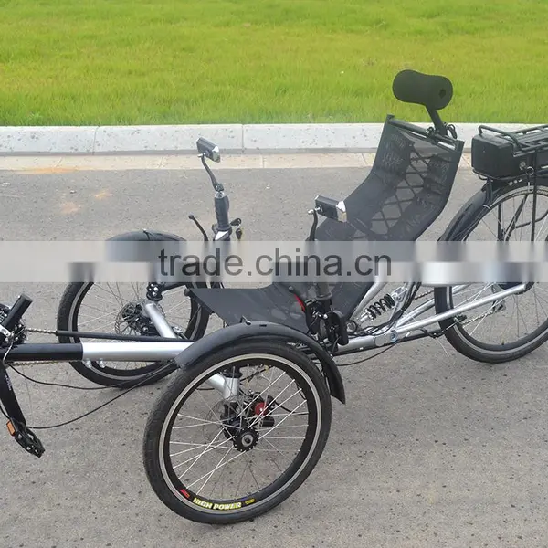 250w Foldable Suspension Electric Recumbent Trike photo-6