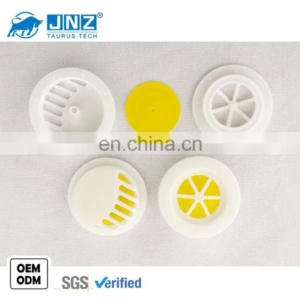 JNZ Facemask Accessories Plastic Black White Round Anti-dust Air Breathing Valve With Gasket photo-3