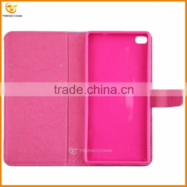 Wallet Leather Flip Cover Case for Huawei p8 photo-6