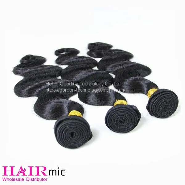 Natrual Color Body Wavy Remy Human Hair Weft Vendor From China photo-3