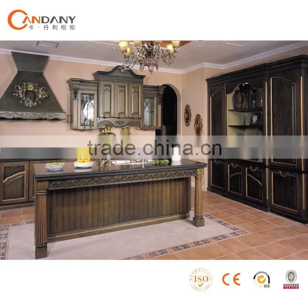 Customized Cabinets Wood Kitchen,China Factory Whole Set Mini Solid Wooden Kitchen photo-3