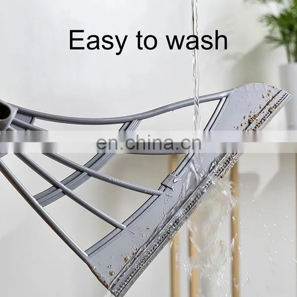 Rubber Broom Hand Push Sweeper Magic Broom Floor Wiper Squeegee for Floor Cleaning Floor Squeegee Sweeping Brush Pet Hair Broom photo-3