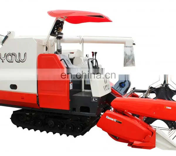 YAZU DC70+ Harvetser Chinese Manufacturer Combine Harvester Similar Kubota DC70 With Lifting Chassis photo-2