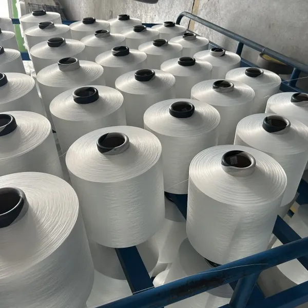 High Color Fastness Polyester Yarn DTY 300D/96F 450D/192F SD HIM for Outdoor Tent Fabric photo-3