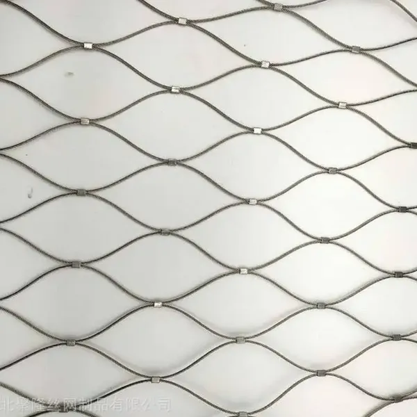 Fall Protective Multi-Storey Car Parks Greenery Facade Stainless Steel Construction Decoration Safety Wire Rope Cable Net Climbing Mesh photo-2