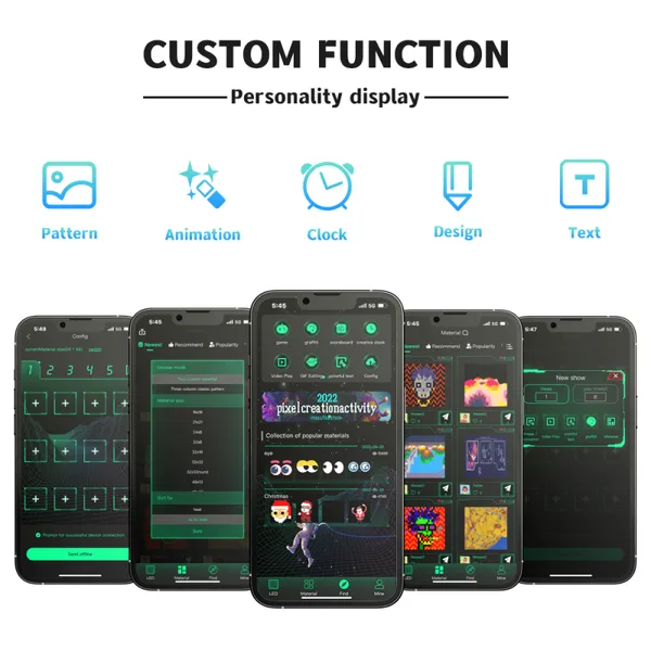 USB Scrolling Message IP65 LED Matrix Panel Light Digital Display Advertising Screen App-Controlled LED Car Sign Board photo-5