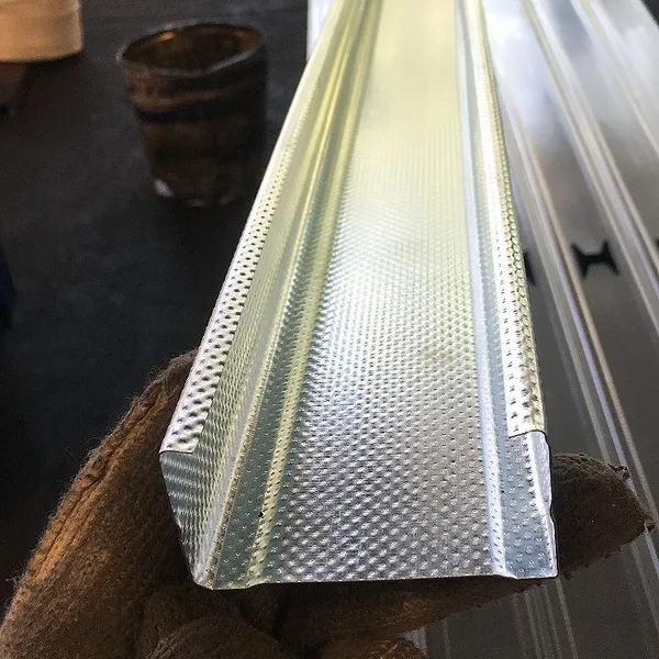 Hot Sale 0.5mm 0.6mm Thickness 75mm 100mm Galvanized Metal Stud and Track for Wall
