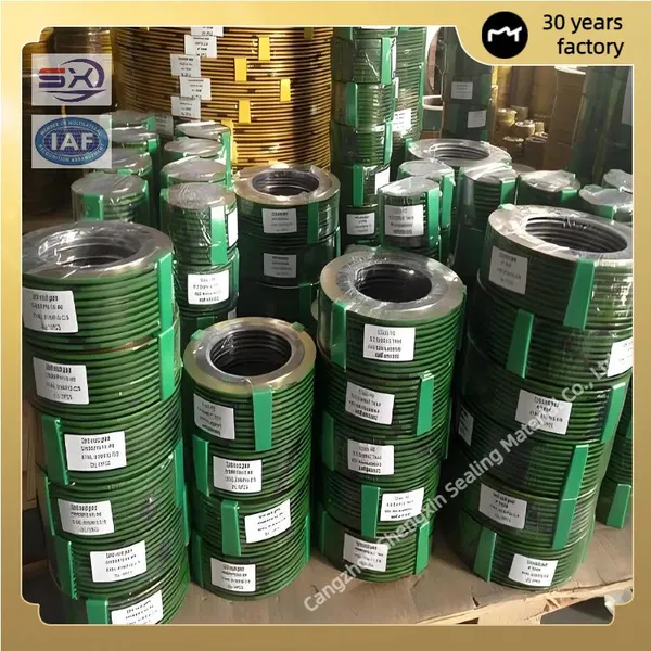 High Temperature and High Pressure Resistant Flange Gaskets, Metal Inner and Outer Ring Spiral Wound Gaskets, DN100 DN300 DN600 photo-2