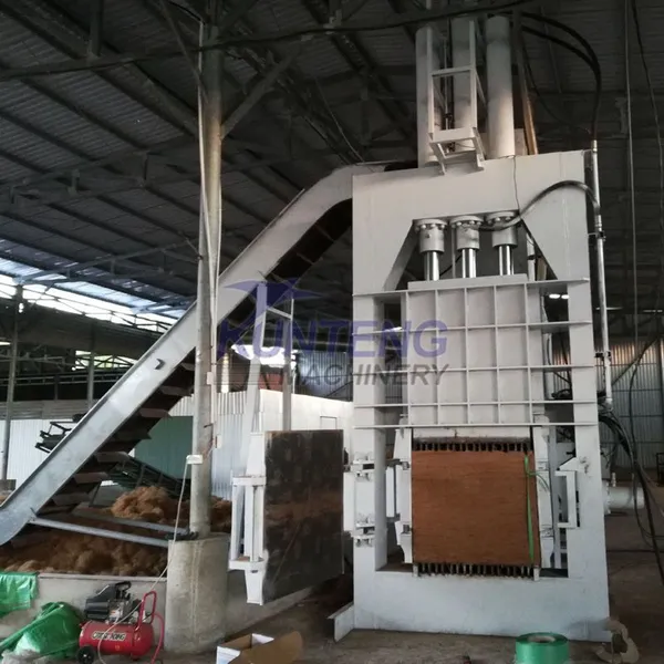 Coconut Fiber Bale Packing Machine Fiber Press Baler Baling Equipment EPC photo-4