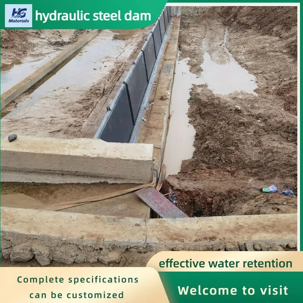 River Sediment Removal Hydraulic Flip Dam Adjustable Overflow Dam For River Channel Dredging Project photo-5