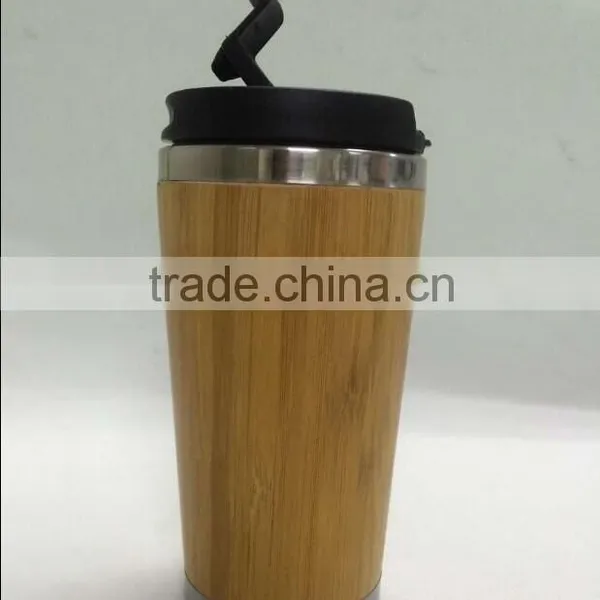 Mlife Hot Sell on Banboo Outer and Stainless Steel Inner Water Bottle photo-5