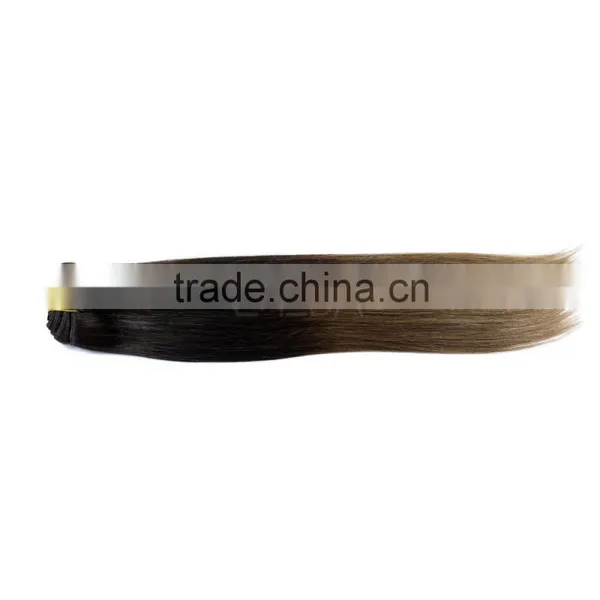 Wholesale Double Drawn Colored Brazilian Human Hair Extension Two Tone Clip in Hair Extensions Supplier's Choice photo-2
