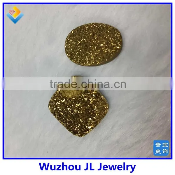 Wholesale Titanium Natural Agate Druzy Beads Agate Druzy Beads Druzy Beads photo-2
