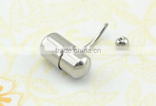 Stainless Steel Wholesale Capsule Belly Button Rings Vibrating Body Jewelry photo-4