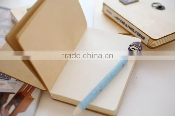wood cover notebook