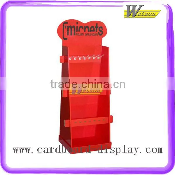 Hot Sale Promotion Peg Hook Cardboard Display for Canvas Rubber Shoes Causal Shoes
