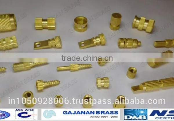 Knurled Brass Inserts for Plastic Molding