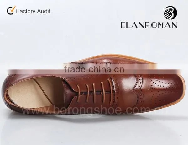 Top Quality Man Formal Shoe Brogues Shoes With Soft Leather Sole photo-5
