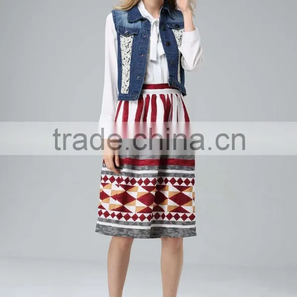 Women Fashion Retro Joker Sleeveless Denim Vest Girls