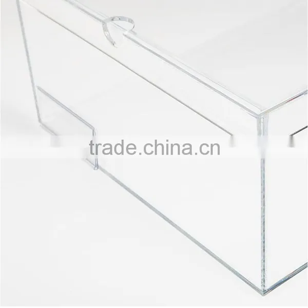 Clear Drop Front Acrylic Shoe Box Display With Lid photo-3