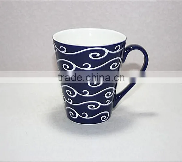 Cheap Glow Ceramic Glaze Coffee Mugs With Spoon photo-2