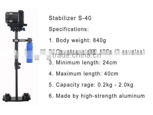 New Pro Aluminum Mini Handheld Camera Video DV Steadycam Stabilizer for Load Vest Arm photo-2
