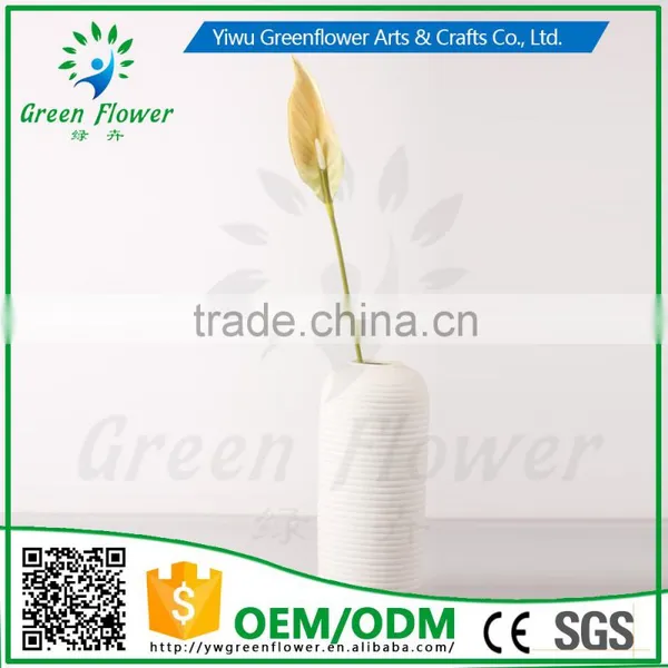 Greenflower 2016 Wholesale Real Touch Latex PU Spathiphyllum China Artificial Flowers Rose for Wedding Decoration photo-2