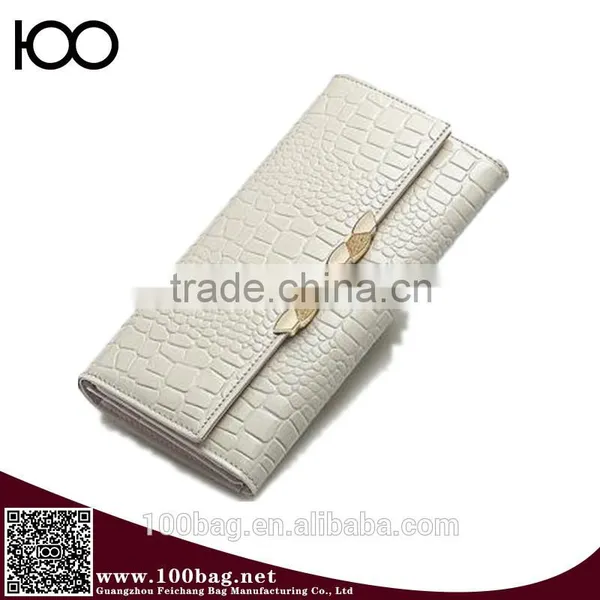 2016 New Arrival Women Genuine Leather Wallet Cowhide Crocodile Purse Security Ladies Party Clutches photo-5