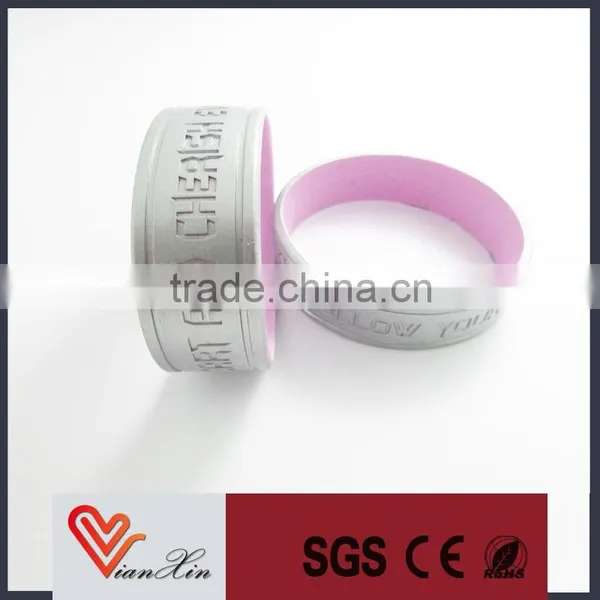 Promotional Bulk Cheap no Minimum Free Shipping Custom Silicone Wristband photo-2
