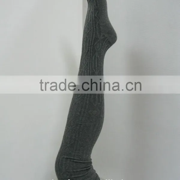 Comfortable Cable Style Over the Knee Socks photo-3