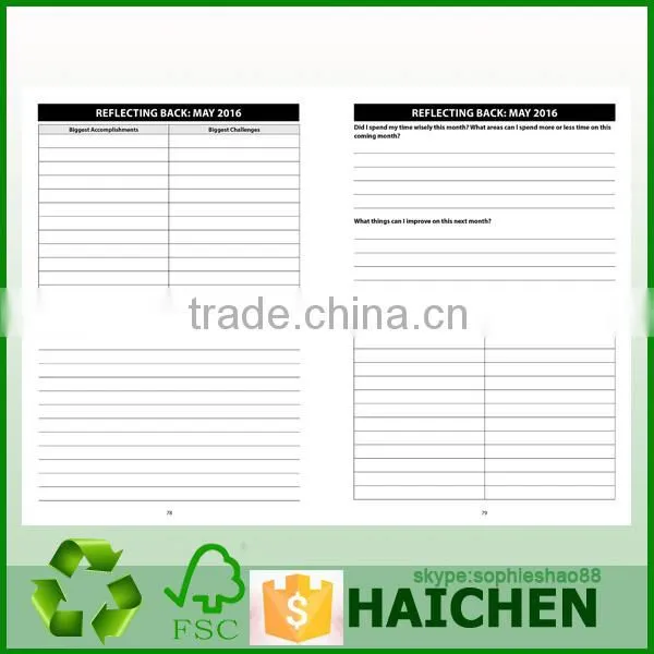Paper Board Printing Cover Spiral Notebook photo-4