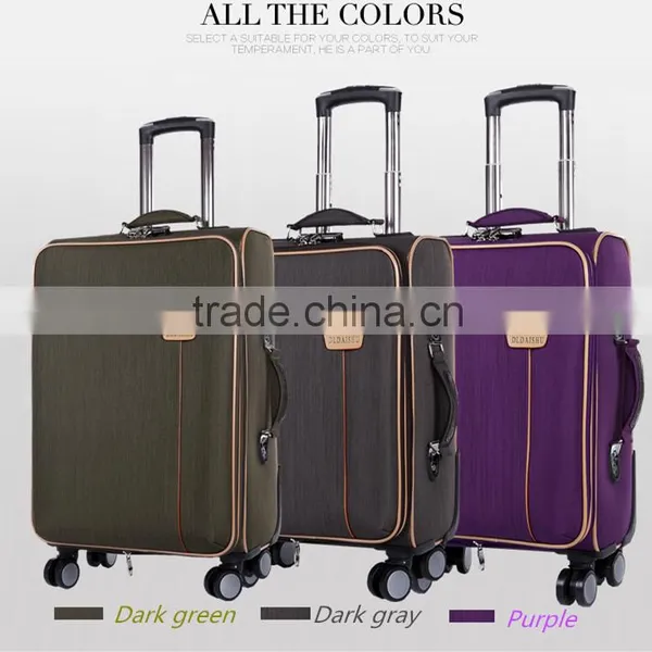 business and travel cloth trolley luggage suitcase