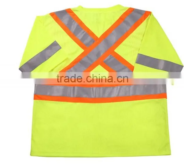 3m Hi-Vis Reflective Tape Safety Work Shirt 2016 Newest 100% Polyester photo-2