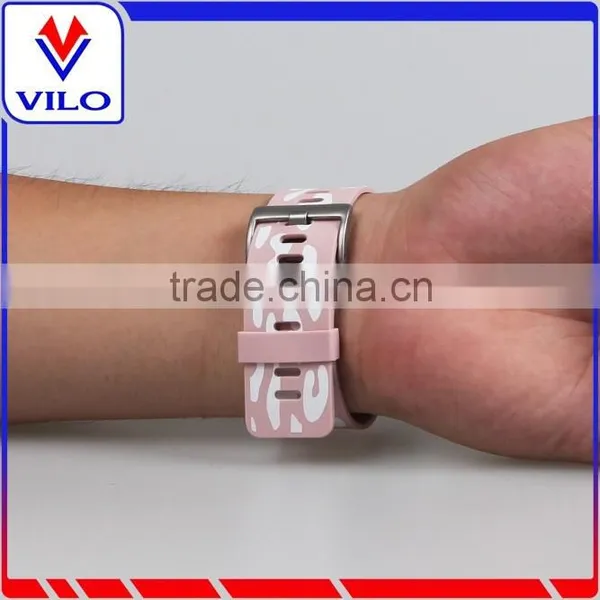 Customized Pattern Rubber Wrist Band Watch Strap For Fitbit Blaze, For Fitbit Blaze Silicone Band photo-6