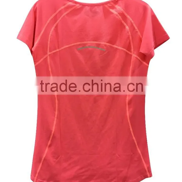 Santic Woman Custom Running Wear OEM Service Running Short Sleeve Shirt photo-2