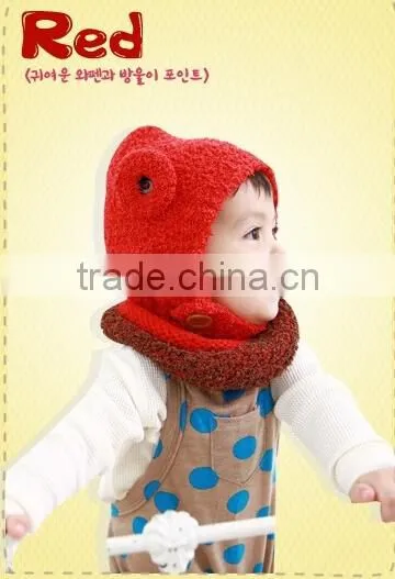 Bear Plush Children's Hat ,Head Warmer,Bear Hat,Ball Set, Hat Ear Pattern ,Pattern photo-6