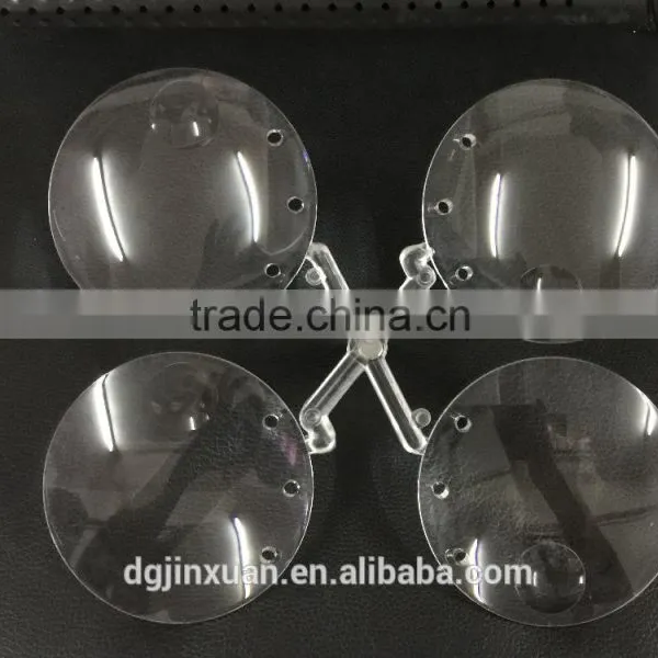 Acrylic Magnifying Glasses,diameter 90mm Double Convex Optical Lens photo-2