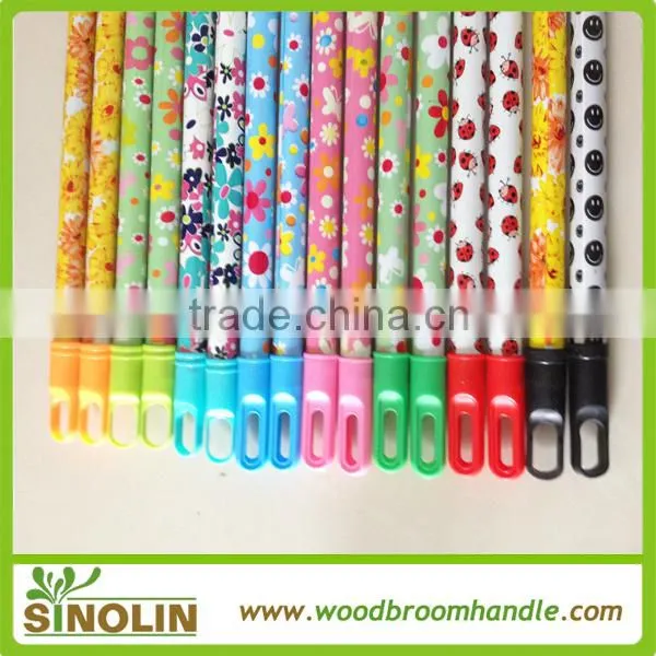 China Flower Pvc Coated Broom Metal Handle for Cleaning Quality Choice photo-4