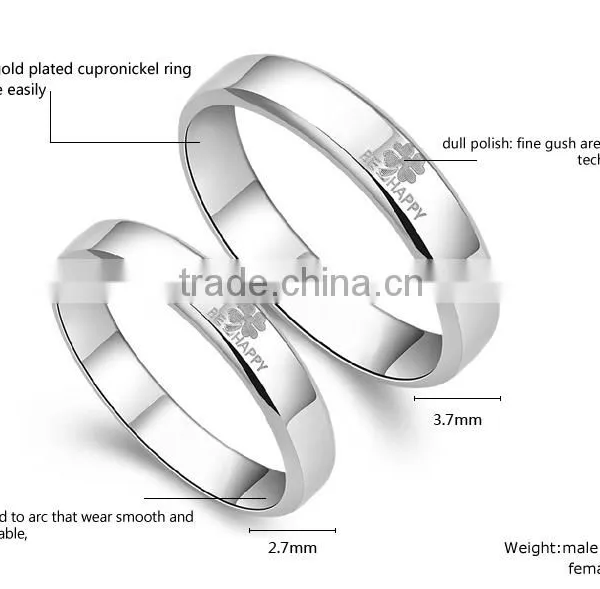 316l Stainless Steel Ring For Couple Surgical Steel Wedding Ring photo-2