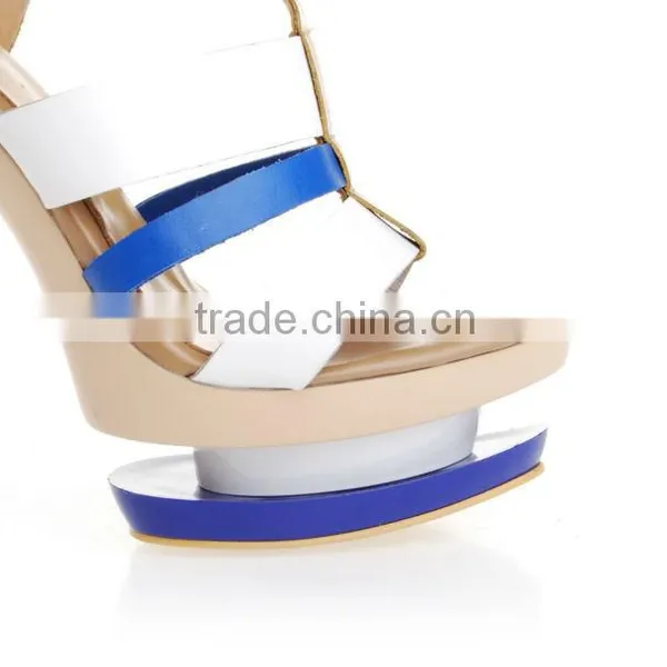 Women 2016 White Party Wear Sandals High Heel Sandals photo-3
