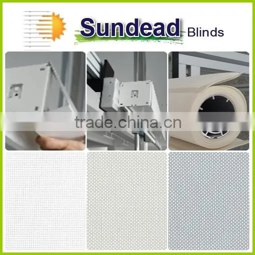 Custom Made Sun Screen Heavy Duty 38mm Industrial Roller Blinds Sunscreen Roller Blind Fabrics photo-5