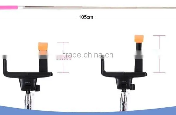 Extendable Folding Wired Selfi Selfie Stick Phone Camera Monopod Self-Pole for IPhone Android photo-4