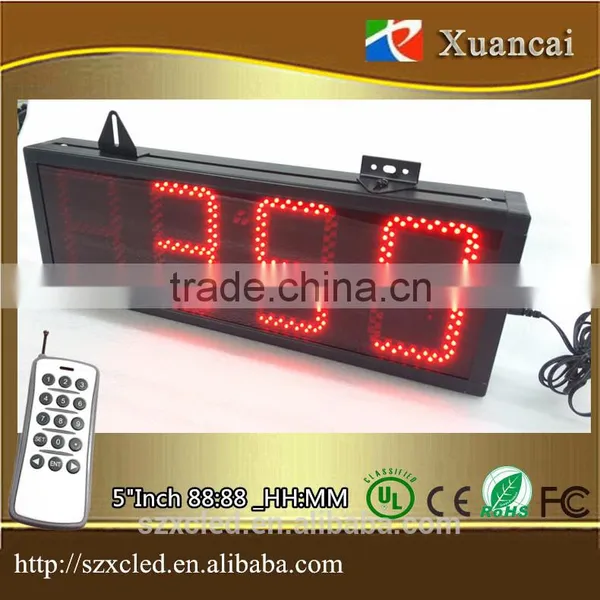 Remote control set +ON/OFF 88:88 or 88:88:88 digits Count down/UP Timer Digital Clock 7 Segment Bars LED Display