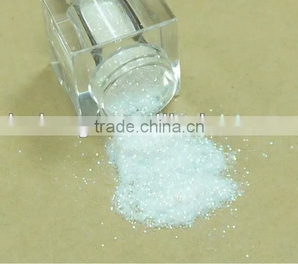 PET .008" Rainbow White Solvent Resistance UV Resistance Glitter Powder photo-2