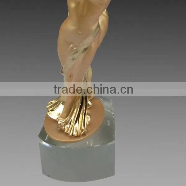 Brass Ladies Hold Globe Venus Awards With Base Design Factory Direct Sell Customized Black Metal Award Trophy photo-6