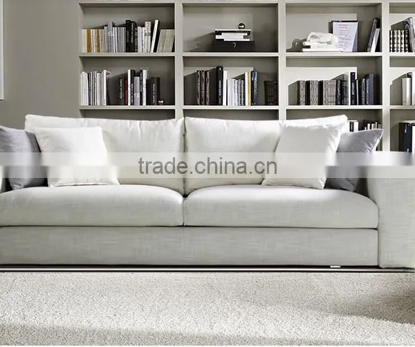 Milan Fashion Simple and Fashion Fabric Solid Wood High Quality Feather Sofa Quality Choice