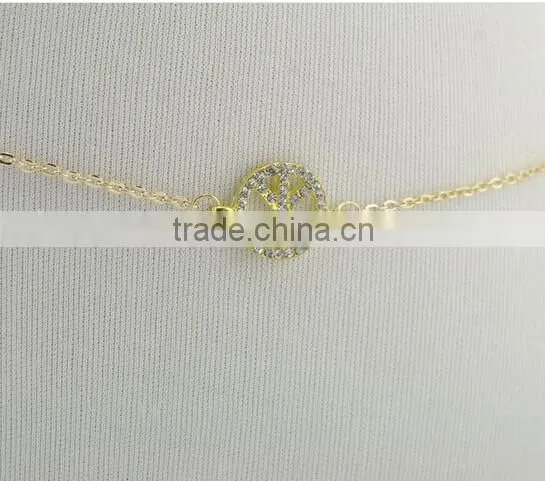 Celeb Sexy Women Lucky No. 8 Beach Body Jewelry Bikini Beach Belly Waist Chain Wholesale photo-4