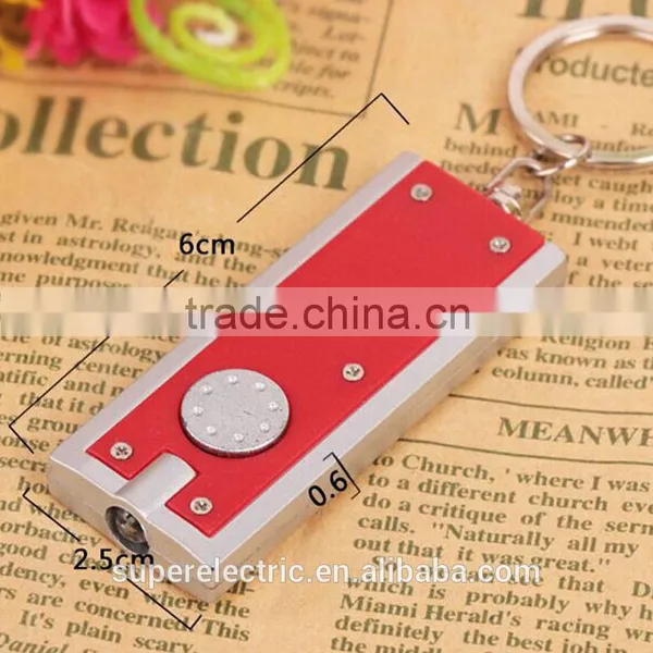 Professional Manufacturer High Quality Custom Cheap Led Flashlight Keychain Wholesale Led Key Chain photo-3