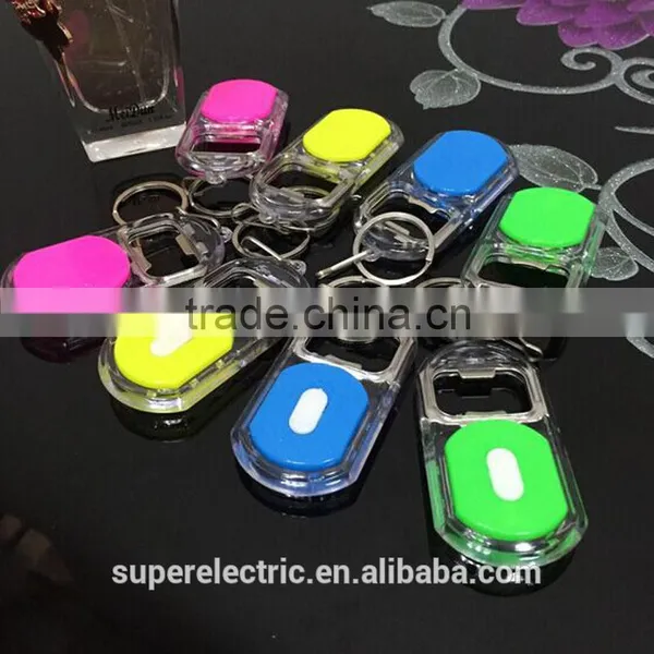 New Arrival 2016 Promotional Wholesale Custom Plastic Led Keychain Light photo-3